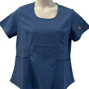Rant Medical Scrub Top. Ceil Blue. Size Medium